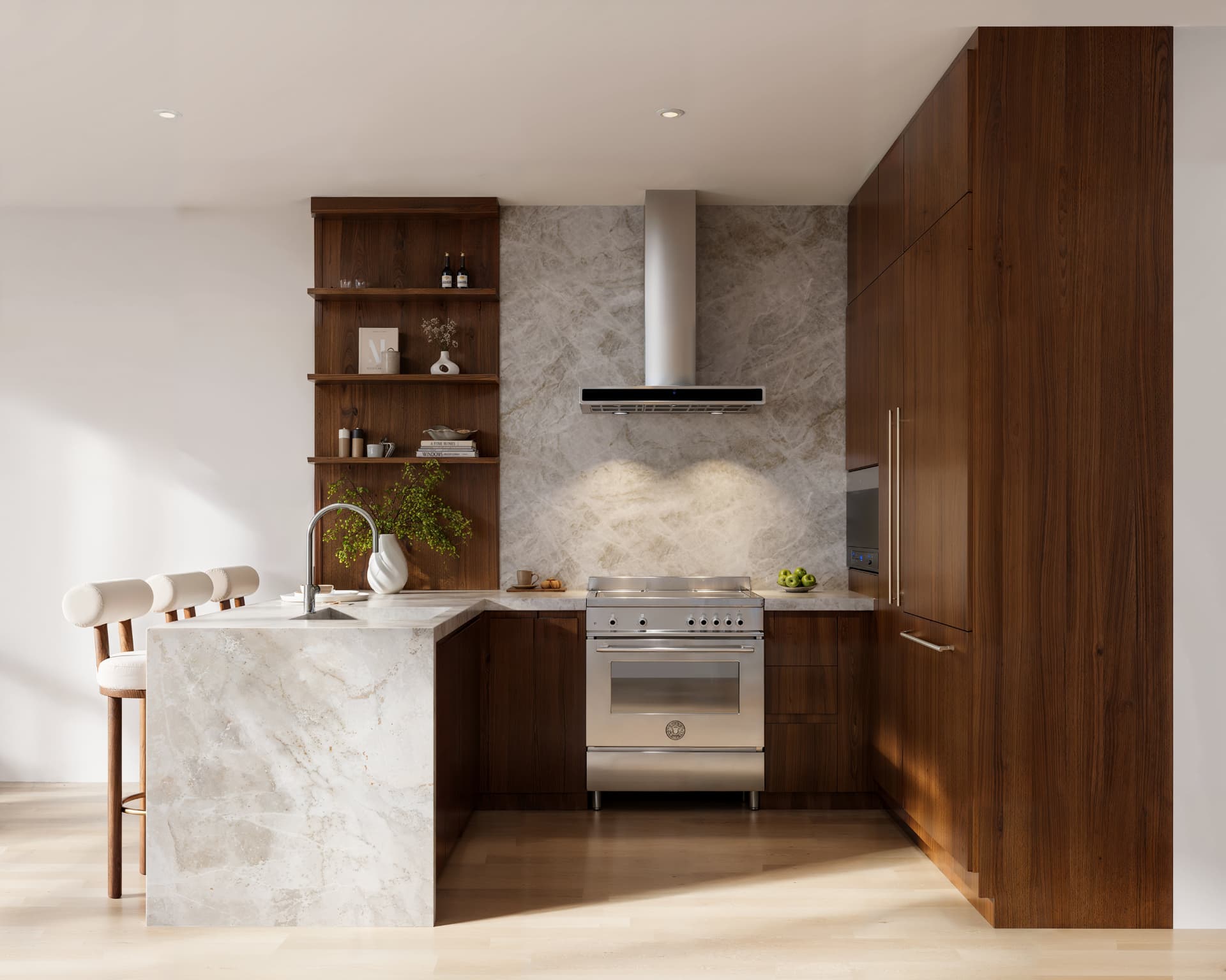 Kitchen interior at 465 Hancock Street